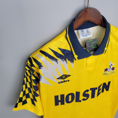 Retro Tottenham 92-94 Away Yellow Football jersey retro