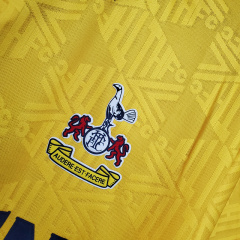 Retro Tottenham 92-94 Away Yellow Football jersey retro