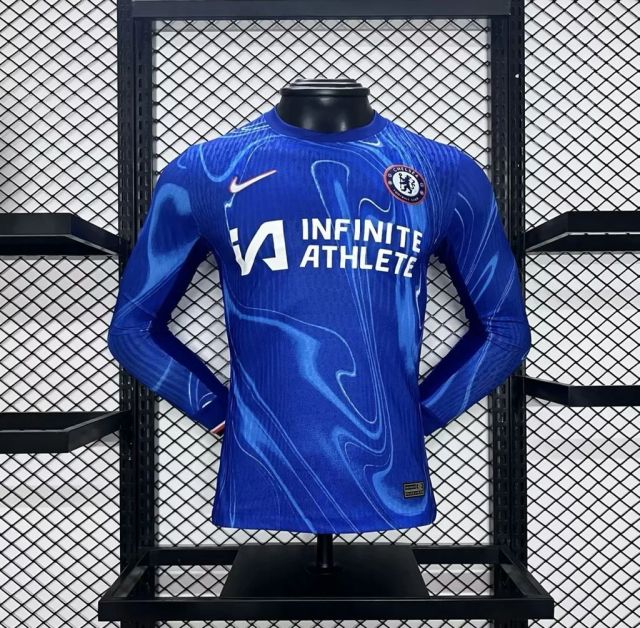 PLAYER 2024-25 Chelsea Long Sleeve Home Football jersey