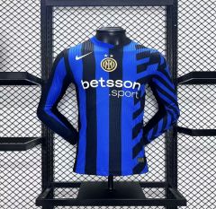 Player 2024-25 Inter Milan Home Long Sleeves Football jersey