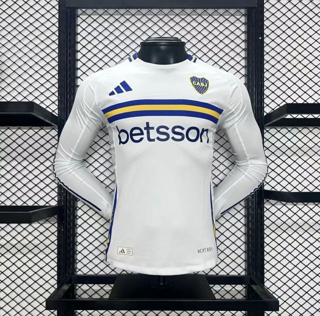 Player 2024-25 Boca Juniors Away Long Sleeves Football jersey