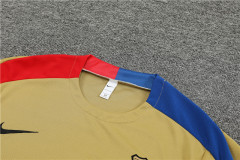 2024-25 Short Sleeve Training Wear Barcelona gold