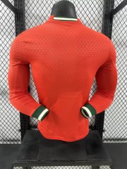 2025-26Portugal Home Long Sleeves Jersey -Player Versi Football jerseyRONALDO BERNARDO G. RAMOS B.FERNANDES PEPE R. LE?O