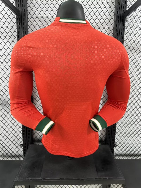 2025-26Portugal Home Long Sleeves Jersey -Player Versi Football jerseyRONALDO BERNARDO G. RAMOS B.FERNANDES PEPE R. LE?O