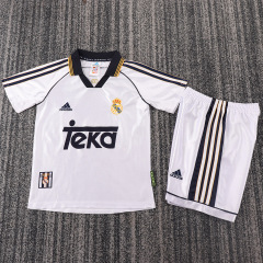 1998-00 Real Madrid Home Retro Kids Soccer Jersey