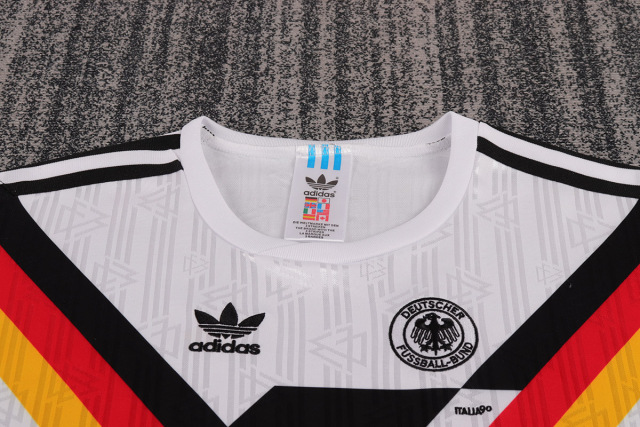1990 Germany Away  KIDS Retro Football jersey