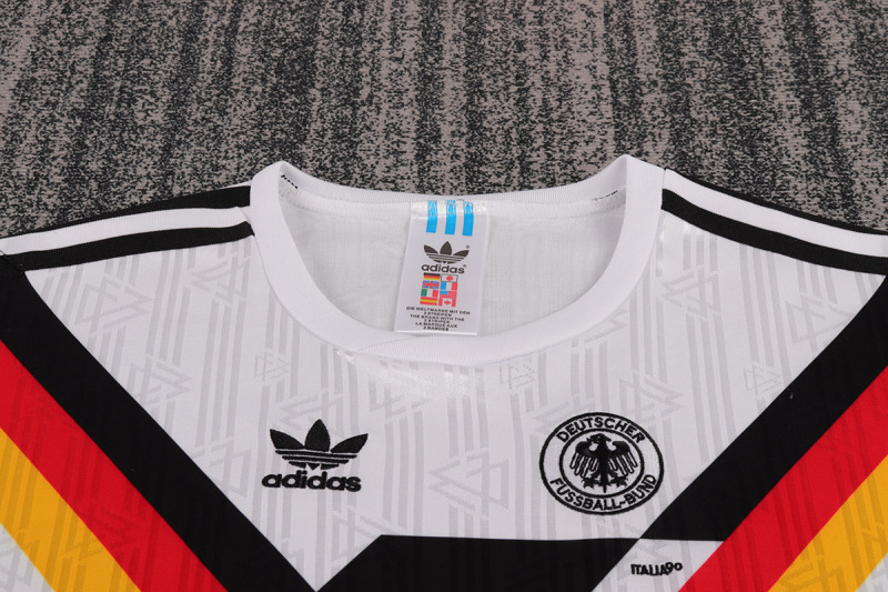 1990 Germany Away  KIDS Retro Football jersey