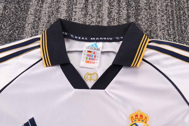 1998-00 Real Madrid Home Retro Kids Soccer Jersey