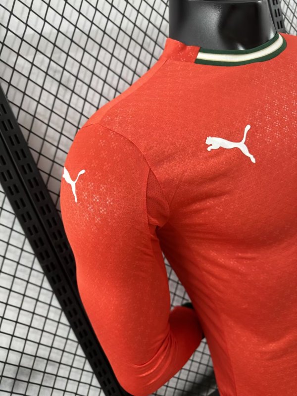 2025-26Portugal Home Long Sleeves Jersey -Player Versi Football jerseyRONALDO BERNARDO G. RAMOS B.FERNANDES PEPE R. LE?O