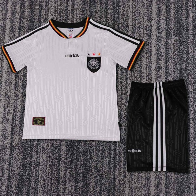 1996 Germany Home  KIDS Retro Football jersey