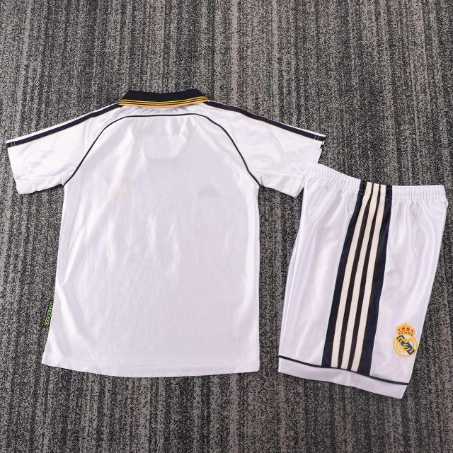 1998-00 Real Madrid Home Retro Kids Soccer Jersey