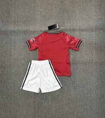 2025-26 Manchester United Home Kids Kit