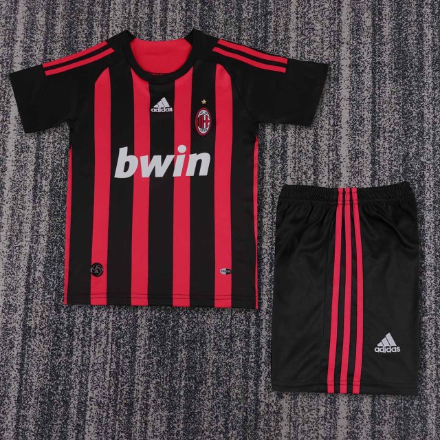 2008-09 AC Milan  Home  Retro KIDS Football jersey