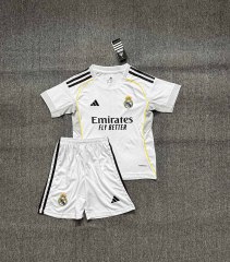 2025-26 Real Madrid Home Kids Soccer Jersey