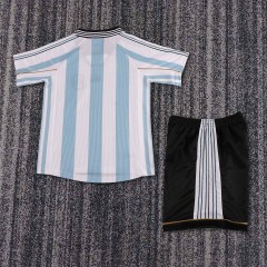 1998 Argentina Home kids Retro Football Jersey