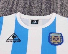 1986 Argentina Home kids Retro Football Jersey