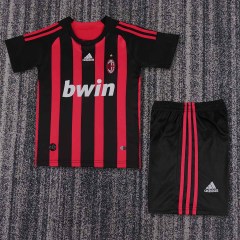 2008-09 AC Milan  Home  Retro KIDS Football jersey