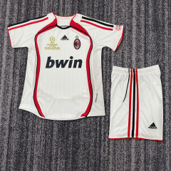 2006-07 AC Milan  Away  Retro KIDS Football jersey