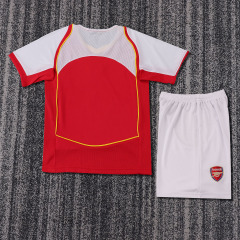 Retro 2004-05 Arsenal Home Kids Retro  jersey retro BERGKAMP ADAMS HENRY Football Retro  jersey retro
