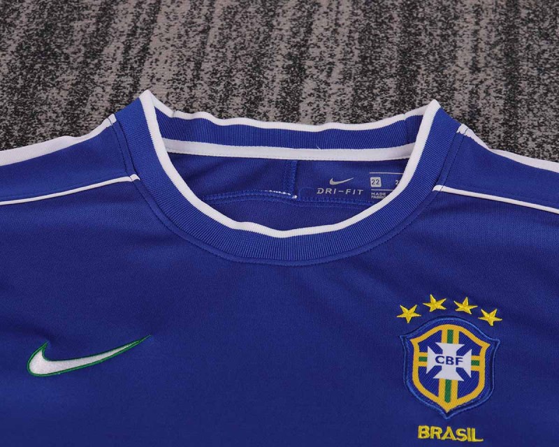 Retro 1998 Brazil Away Kids  Football jersey