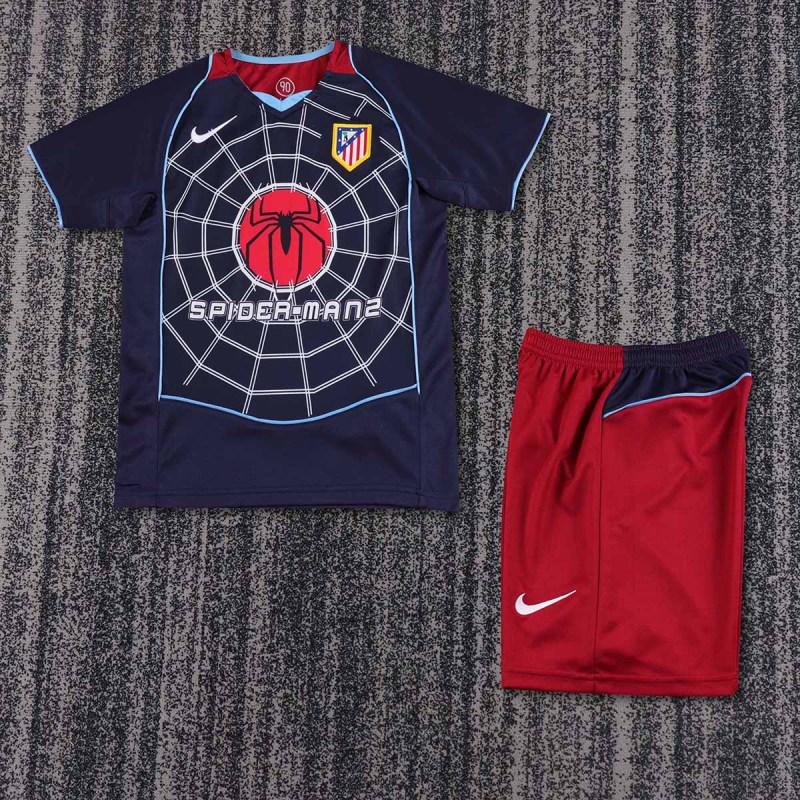 Retro 2004-05 Atletico Madrid Away KIDS Retro Football jersey