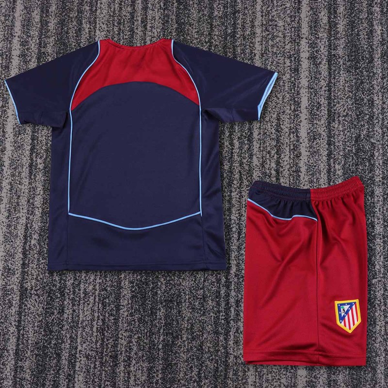 Retro 2004-05 Atletico Madrid Away KIDS Retro Football jersey