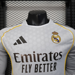 player 2025-26 Real Madrid Home Long sleeves Football jersey