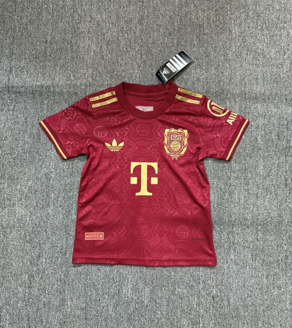 2025-26 Bayern Munich 125th Anniversary Kids Football Jersey Set