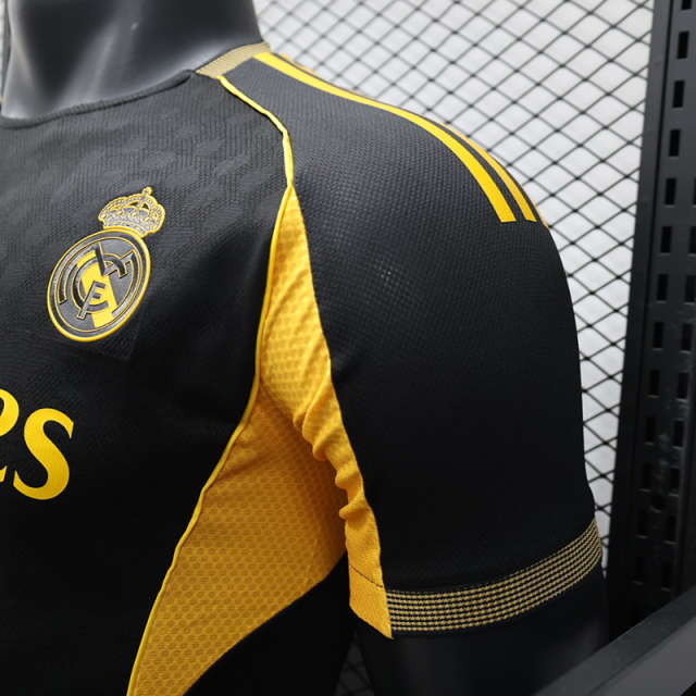 Player 2025-26 Real Madrid Special Edition Black gold Football jersey
