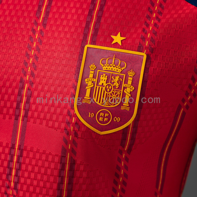 2026 World Cup Spain Home Long-Sleeve Player Version Jerseys S-4XL