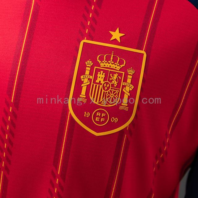 2026 World Cup Spain Home Long-Sleeve Jersey (Sizes S-4XL)