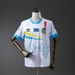 2026 Congo away white and blue jersey, sizes S-XXL