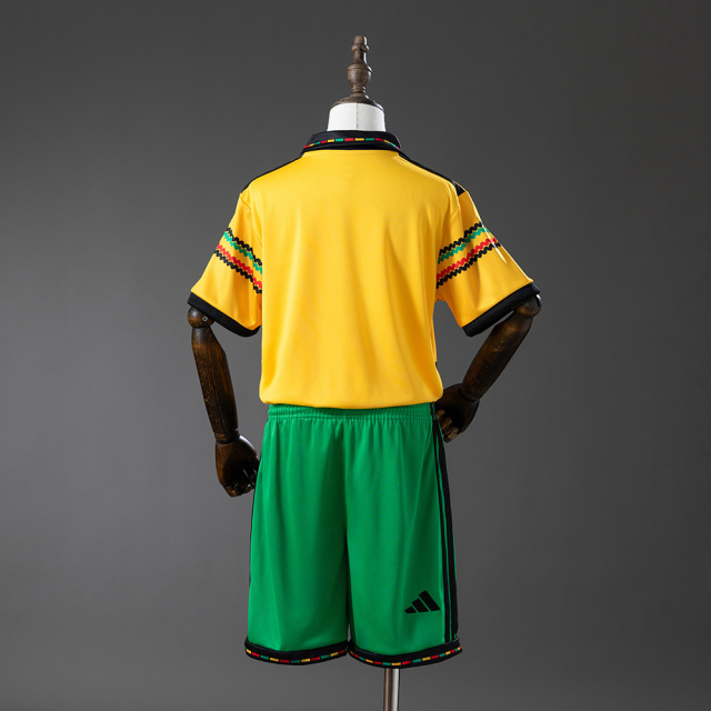 2026 World Cup Jamaica Home Kids Kit Jersey Size 16-28