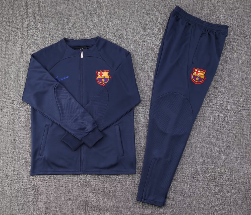 2022-2023 Barcelona Jacket Tracksuit Royal Blue Suit
