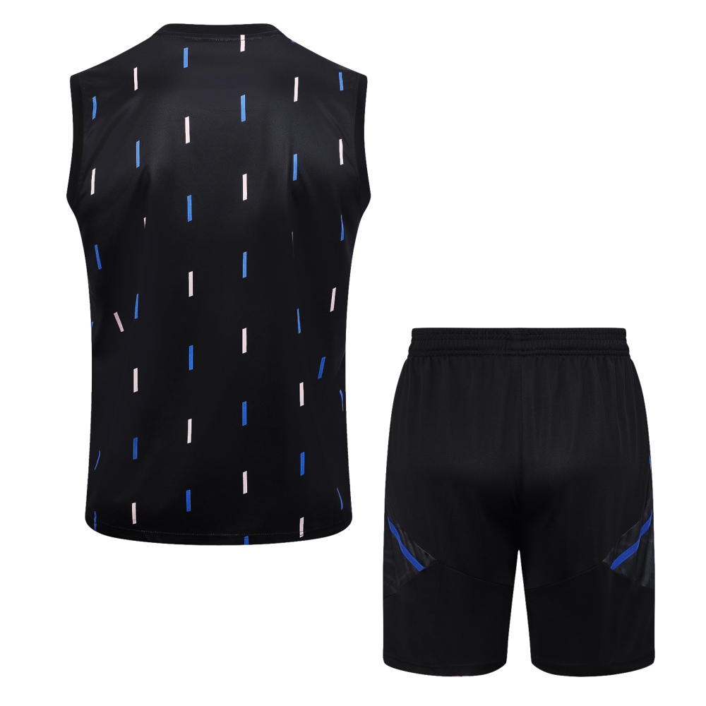 23-24 Manchester United Black Sleeveless Vest Training Wear suit