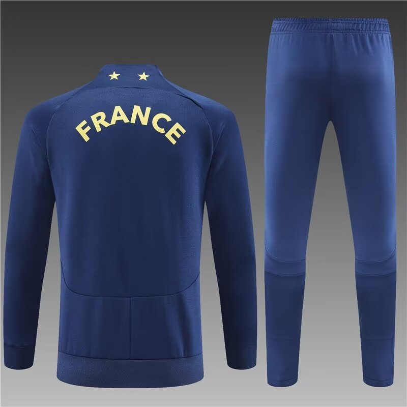 2022/2023 French long pull-up coat royal blue suit