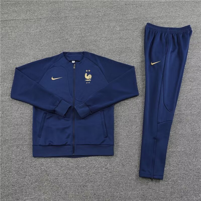 2022/2023 French long pull-up coat royal blue suit
