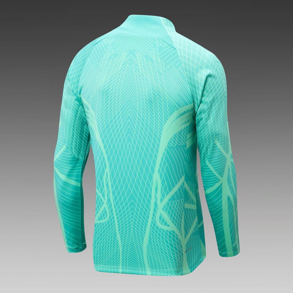 2022/2023 Brazilian half-pull training suit blue suit 1:1 Thai quality suit