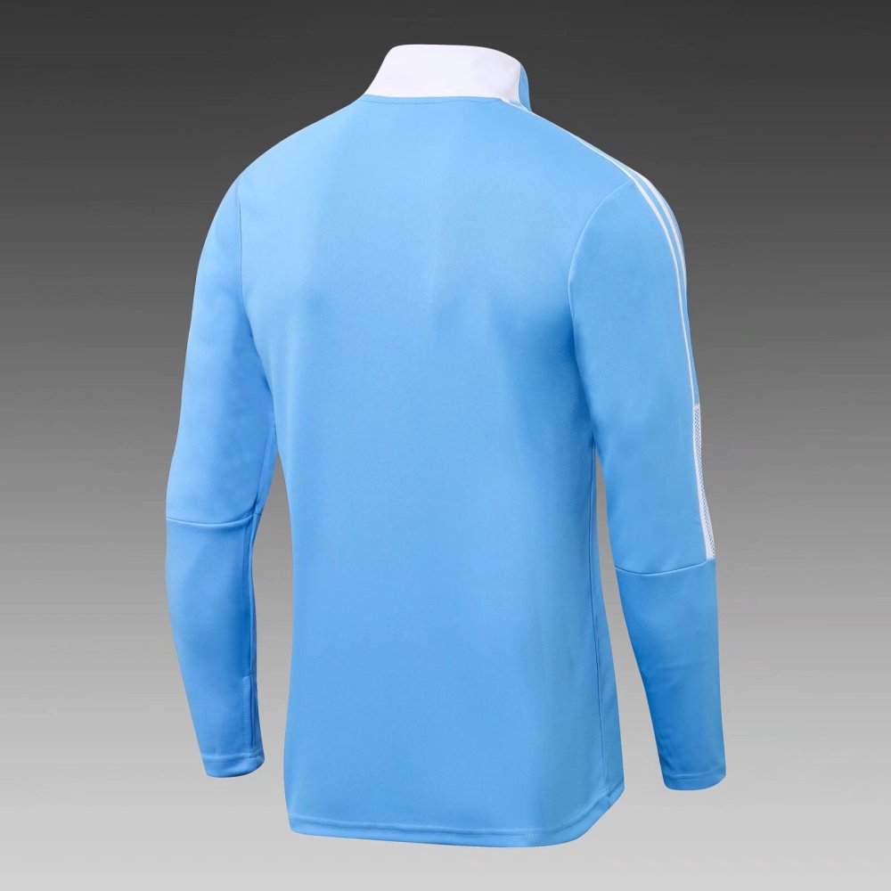 2021/2022 Real Madrid half-pull training suit blue suit 1:1 Thai quality suit