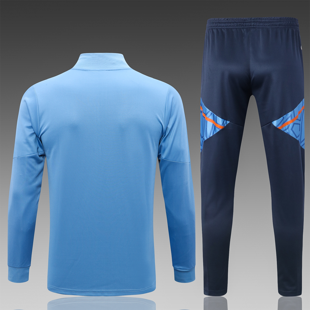 2202-23 season Manchester City blue jacket suit