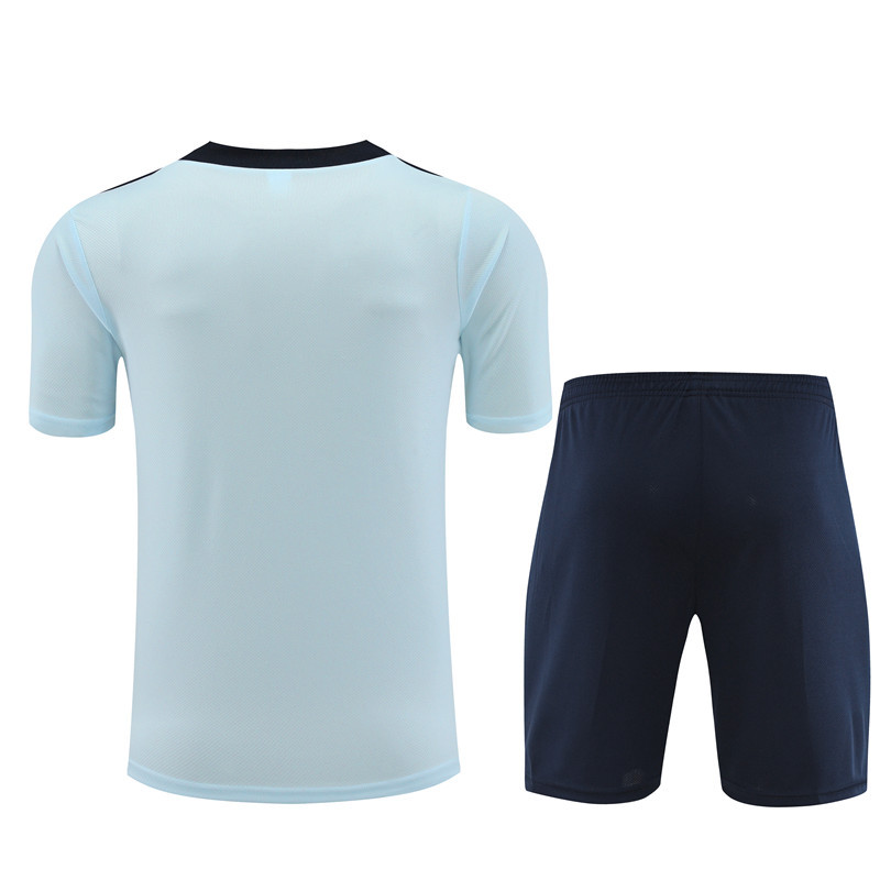 24-25 short-sleeved training clothes French light blue