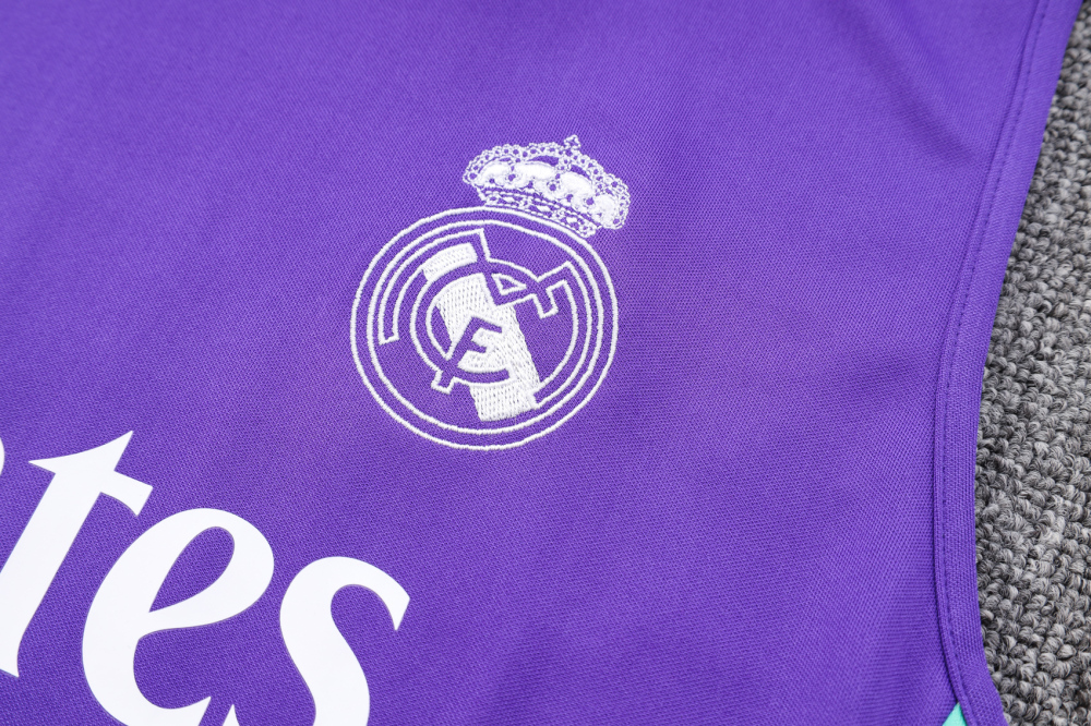 23-24 season Real Madrid Purple Training Vest Set