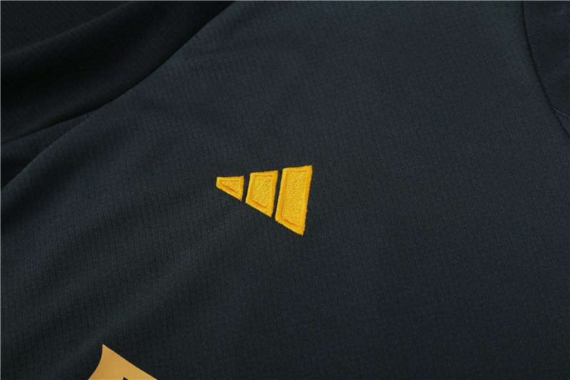 2023-24-Short-sleeved training jersey Real Madrid dark gray