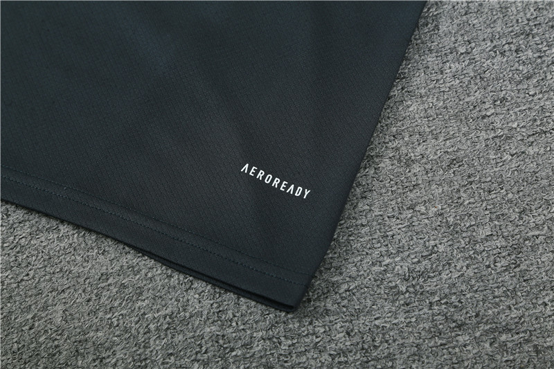 2023-24-Short-sleeved training jersey Real Madrid dark gray