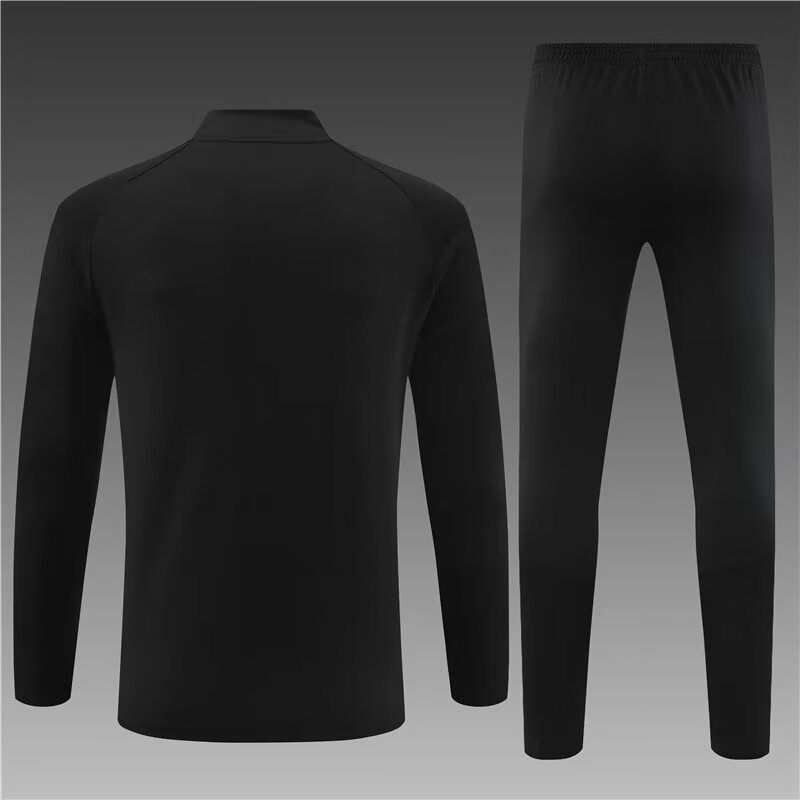 2023/2024 Manchester City Half Pull Training Wear Black Football Shirt