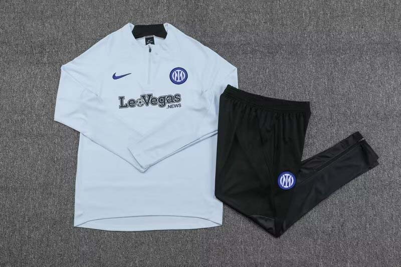 2023 Internazionale Milan Half-Pull Training Suit  blue Football Jersey 1:1  Thai Quality Set