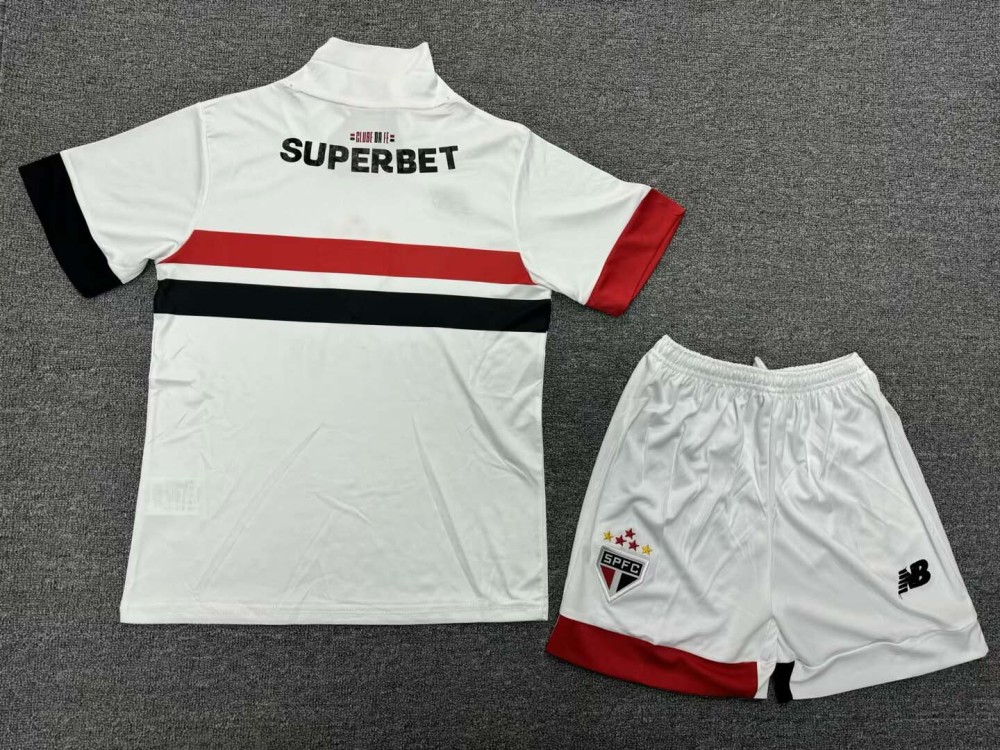 2024/2025 Sao Paulo Home Jersey 1:1 Thai Quality Kids Size