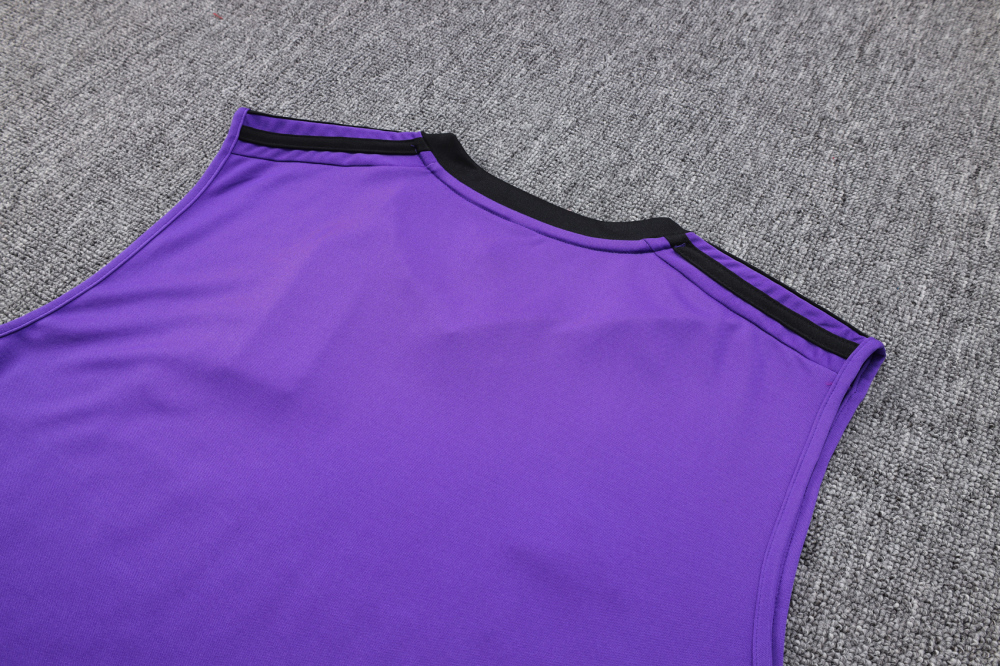 23-24 season Real Madrid Purple Training Vest Set