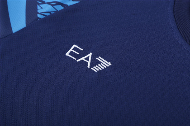 23-24-Short-sleeved training jersey Naples royal blue
