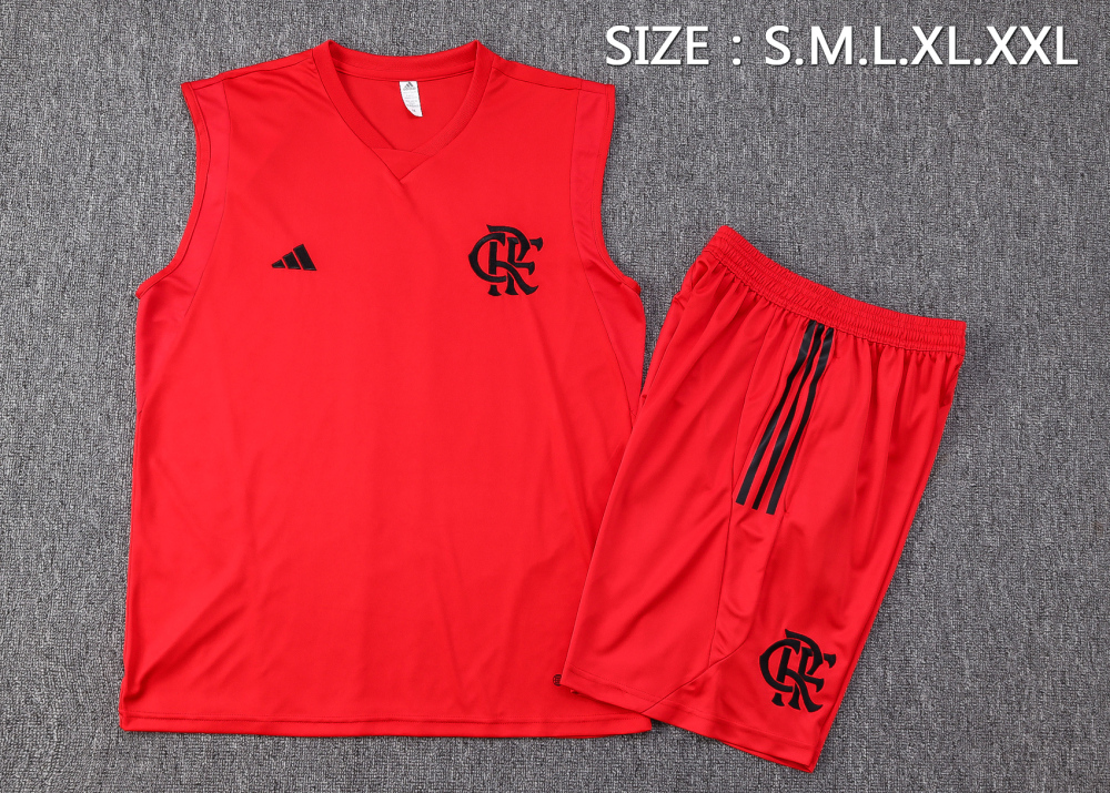 23-24 season Flamenco red training vest set